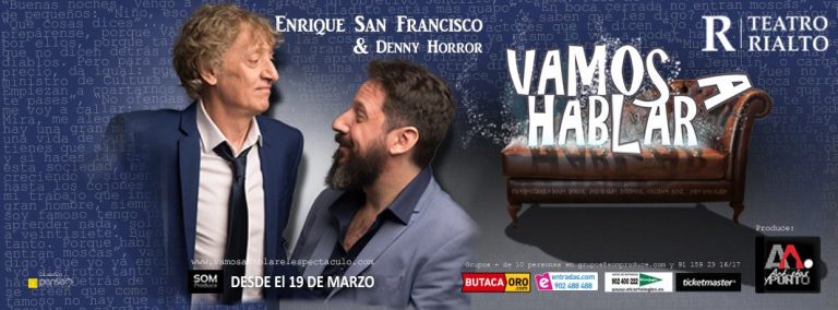 Enrique San Francisco estrena «Vamos a hablar» en el Teatro Rialto