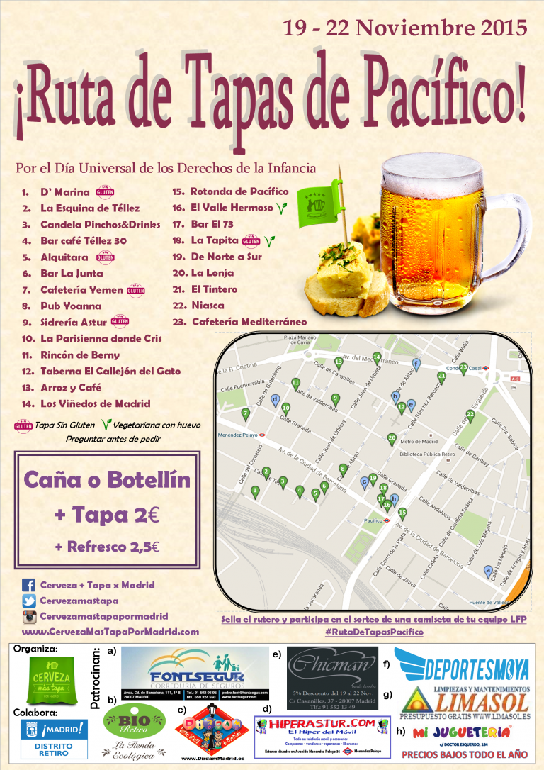 El barrio de Pacífico celebra su Ruta de Tapas