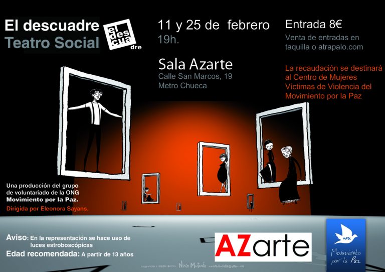 La ONG Movimiento por la Paz organiza la representación de «El Descuadre»