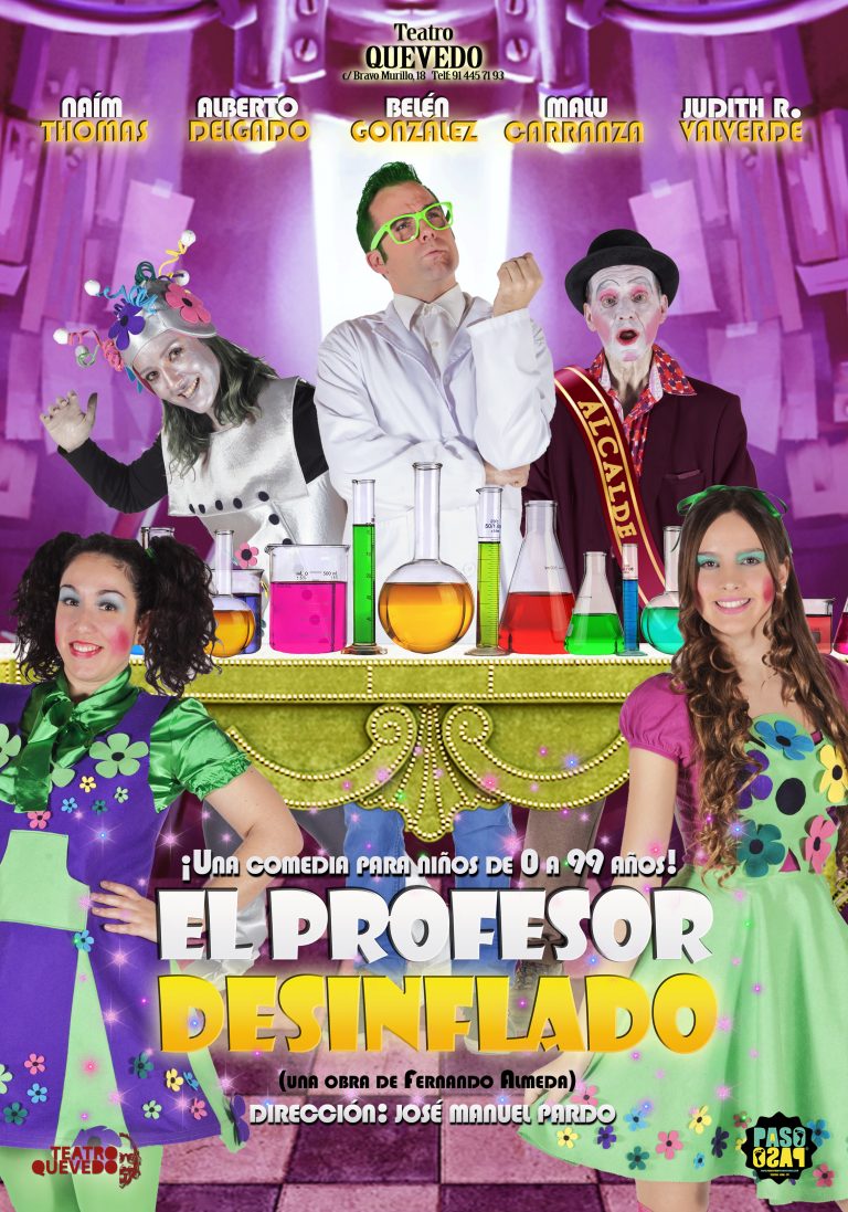 Naím Thomas es ‘El Profesor Desinflado’ en el Teatro Quevedo
