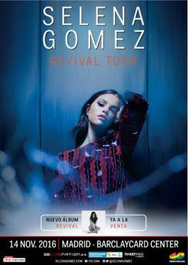 Madrid será escenario de la nueva gira de Selena Gomez