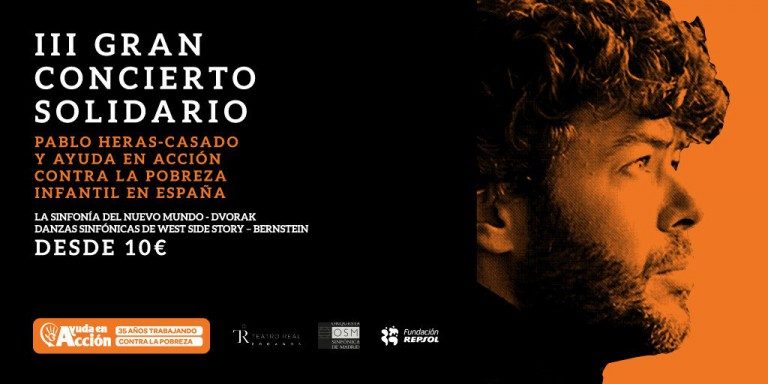 Pablo Heras-Casado vuelve a encabezar el concierto ‘Acordes con Solidaridad’