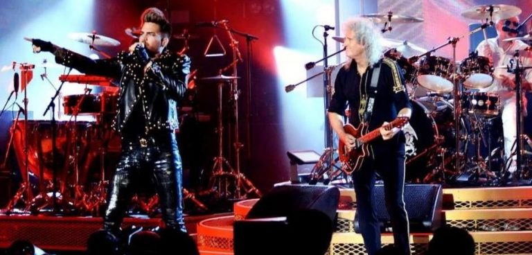 Queen y Adam Lambert llegan juntos a Madrid